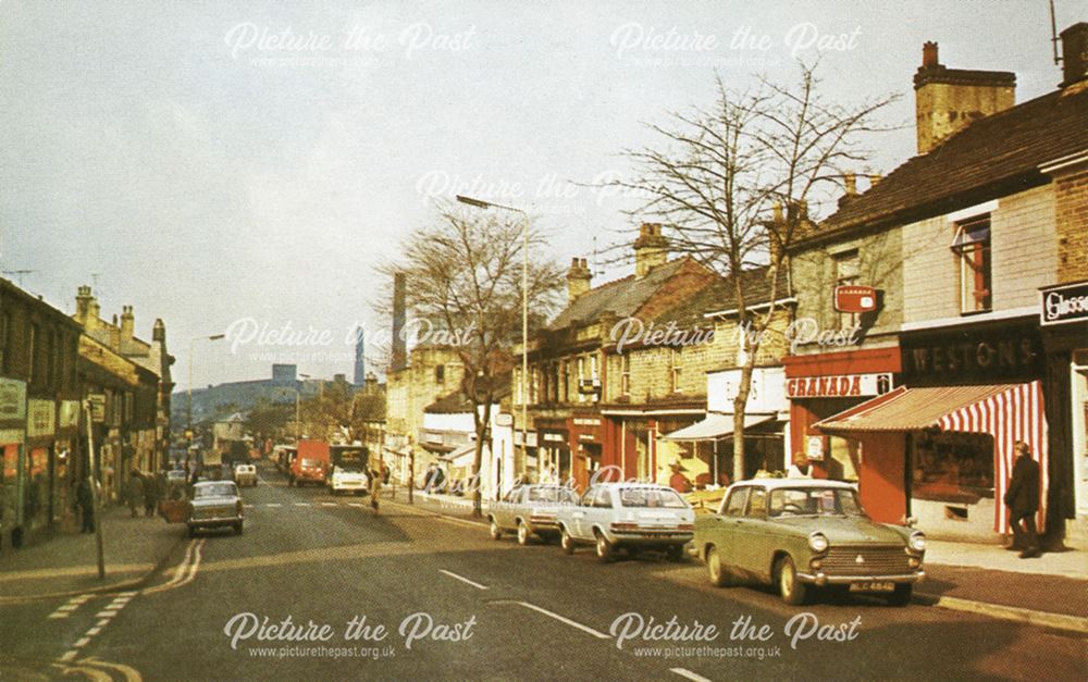 Glossop Town Centre, Glossop, 1973