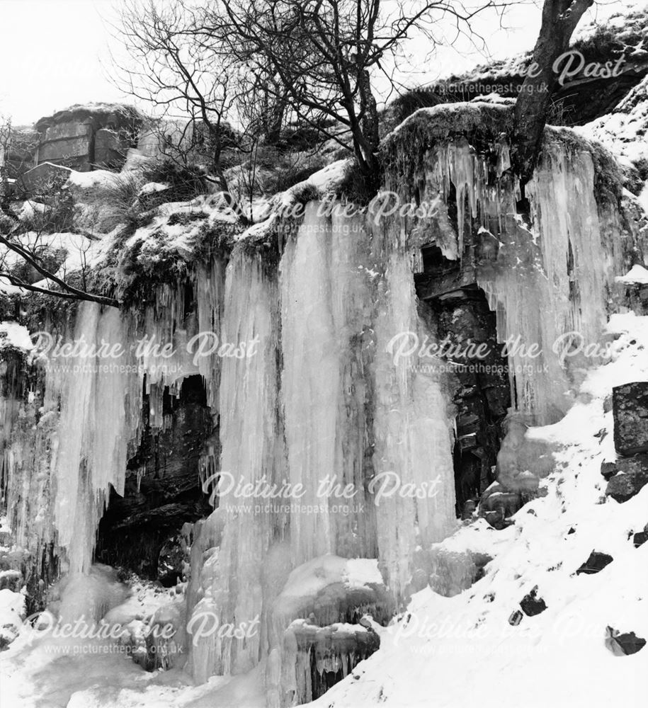 Giant Icicles, Goyt Valley, Buxton, 1963