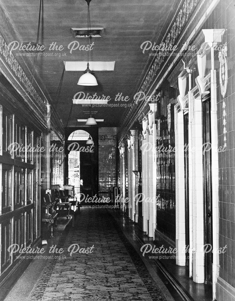 Corridor, Thermal Baths, The Crescent, Buxton, 1961