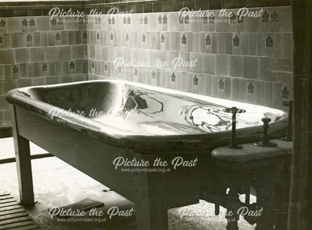 Individual treatment bath, Thermal Baths, The Crescent, Buxton, c 1920