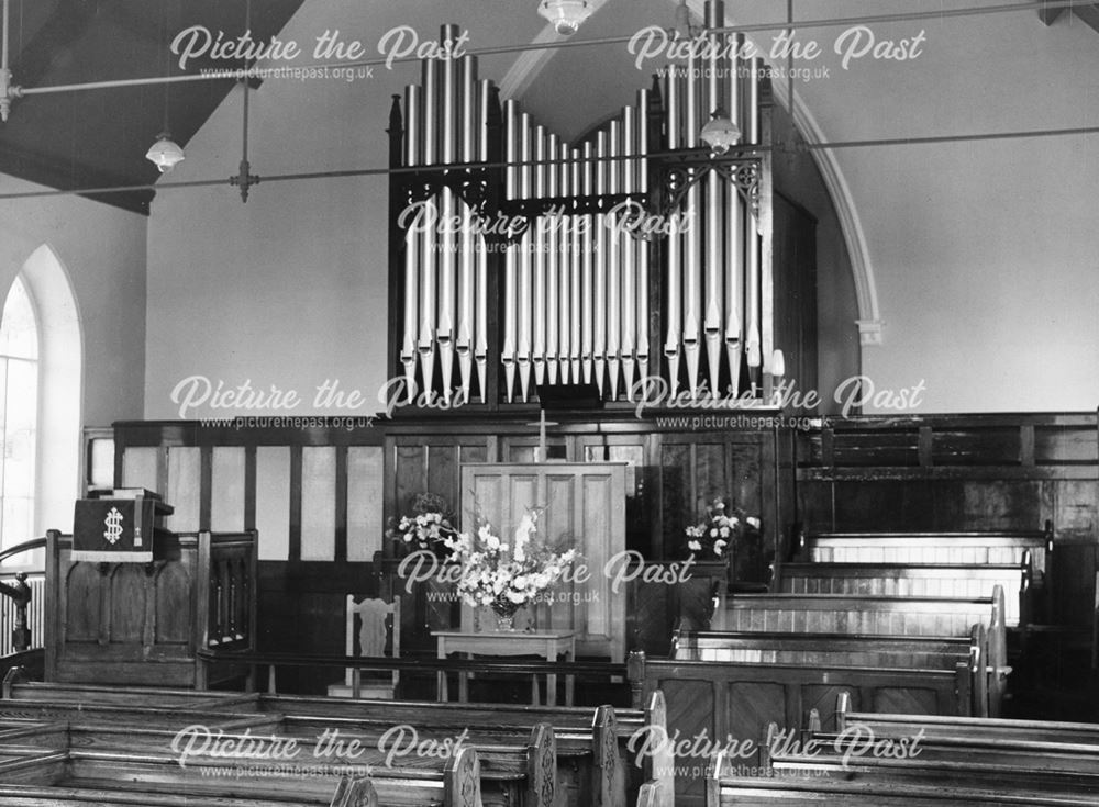 Dove Holes Methodist Church Interior, 1965