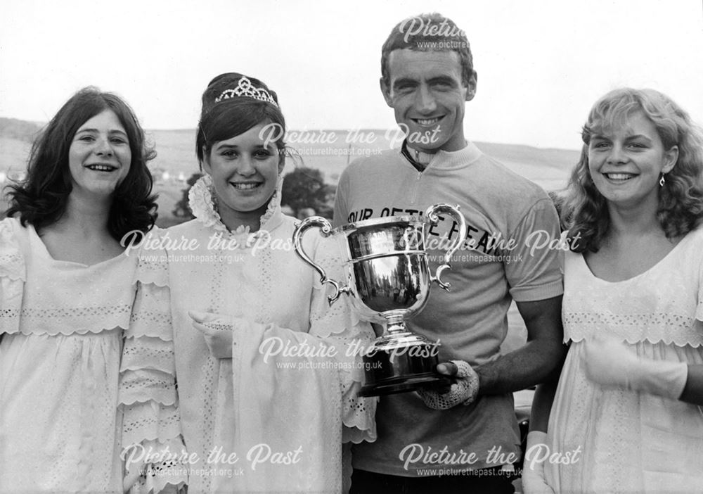 Winner of the Amateur Tour of the Peak Cycle Race, Buxton, 1968