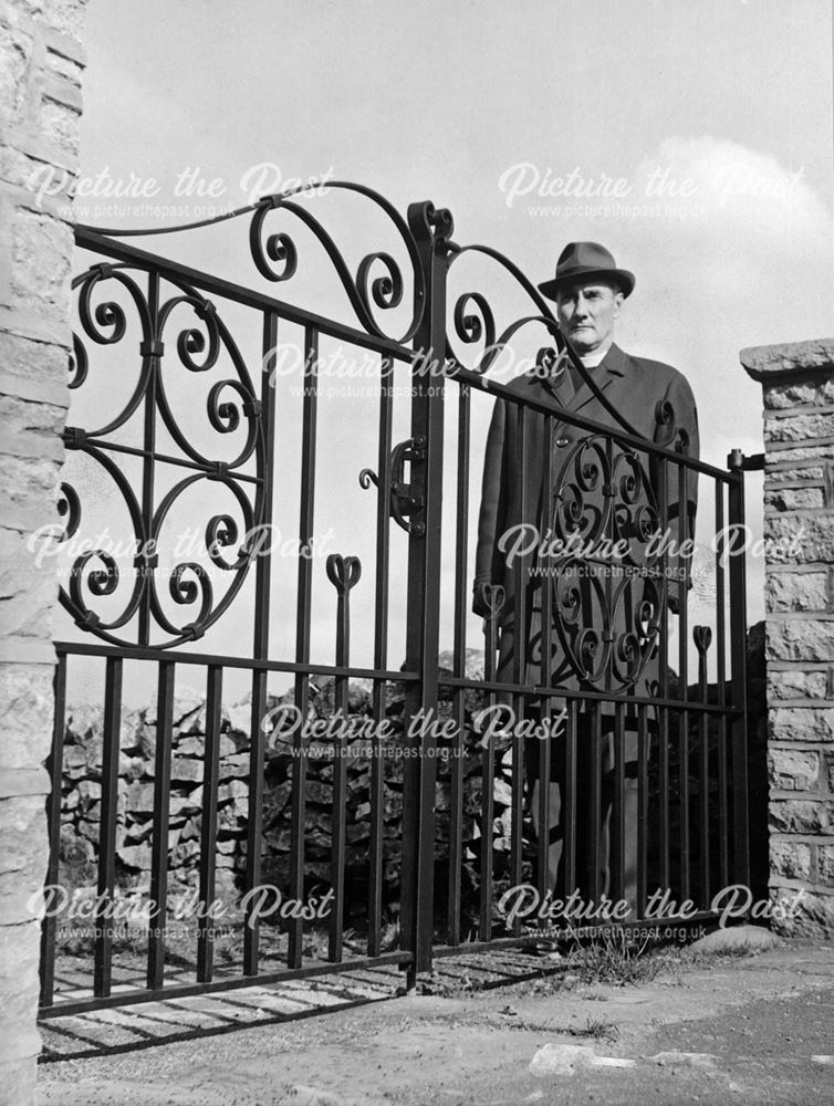 New Gates at St. Michael's Church, Main Street, Taddington, 1965