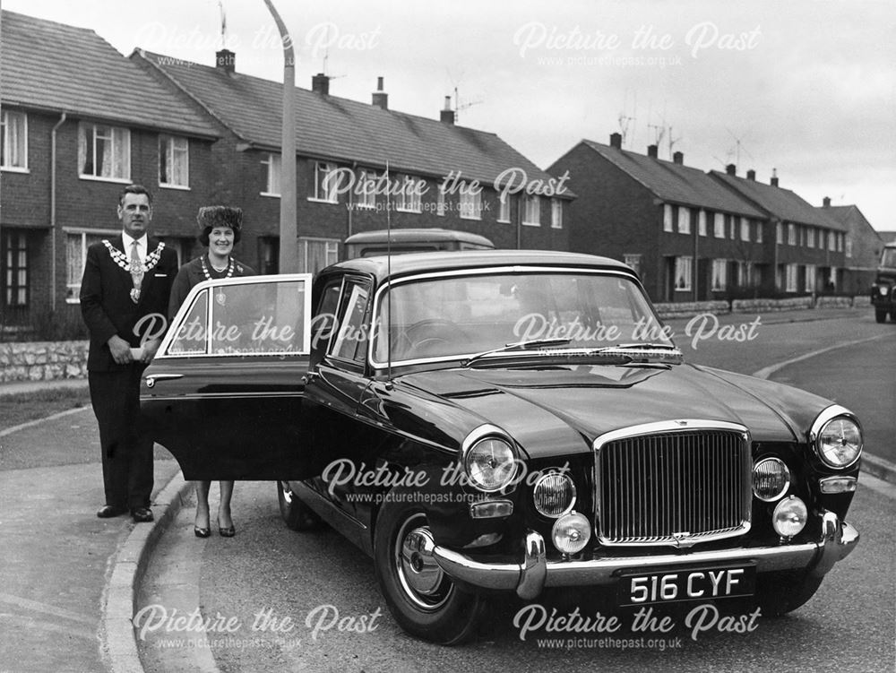 New Mayoral Car, Cornwall Avenue, Fairfield, Buxton, 1964