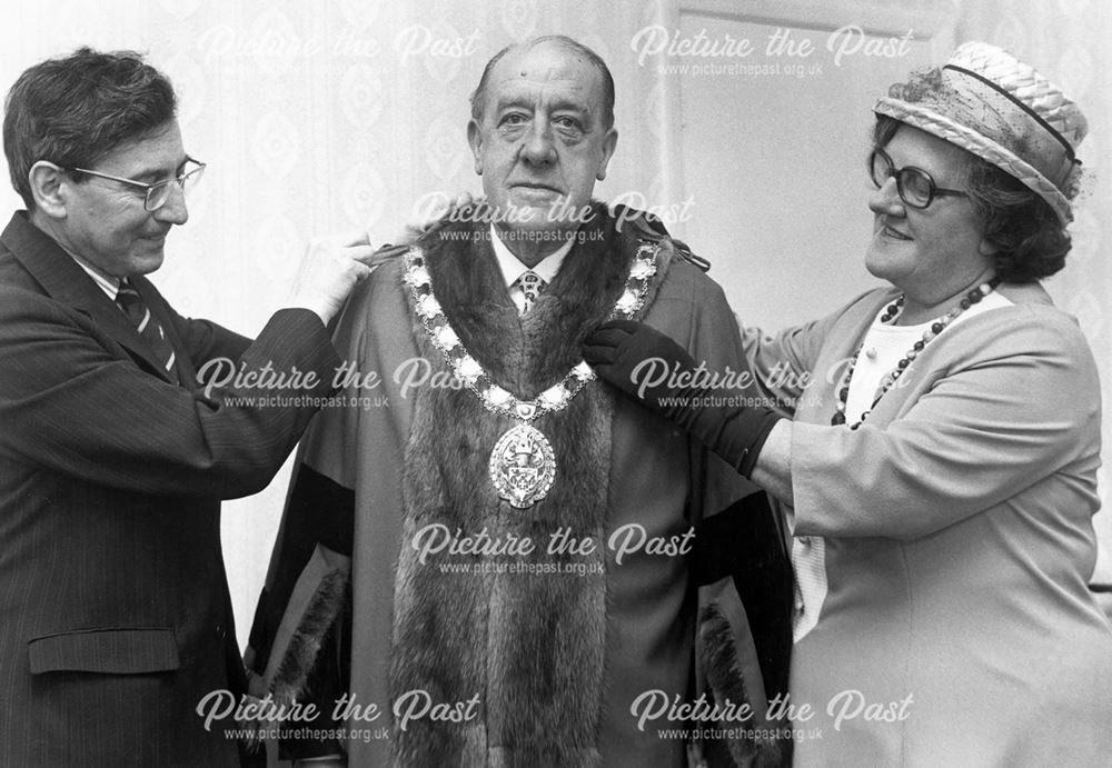 Mayor Making, High Peak Borough Council  Offices, Chinley, 1975