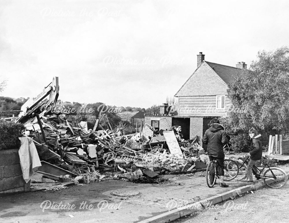 Council Houses being demolished