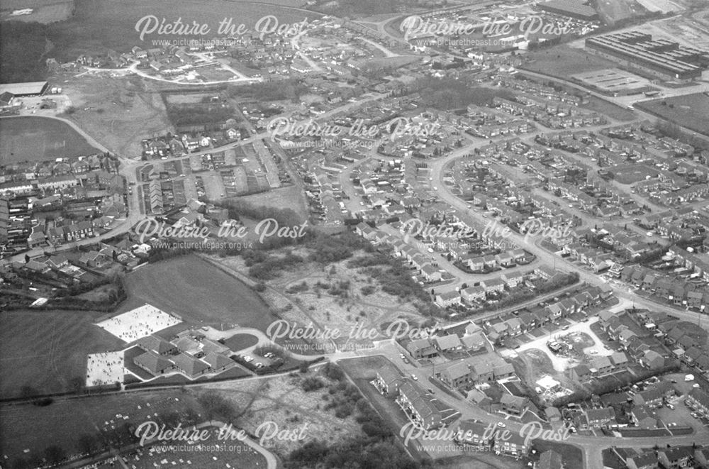An aerial view of Church Gresley