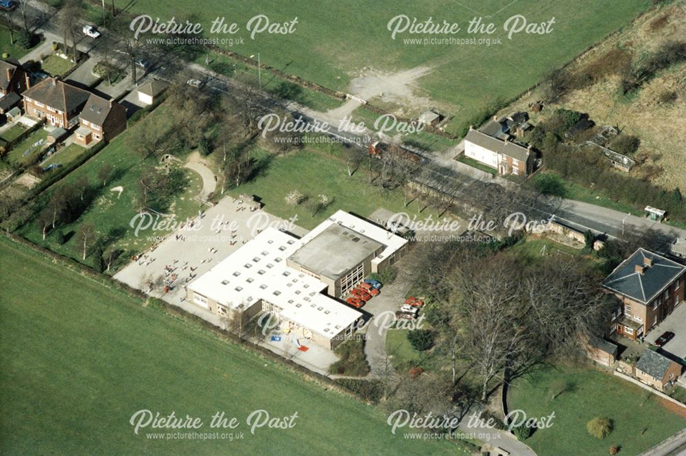 An aerial view of the school, Mastin Moor