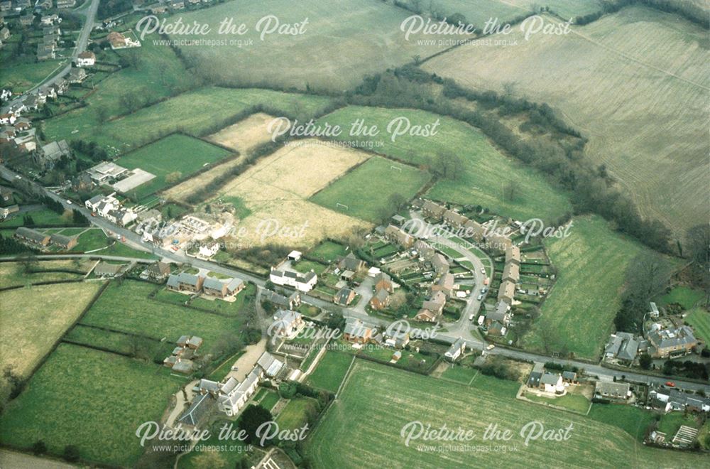 An aerial view of Quarndon