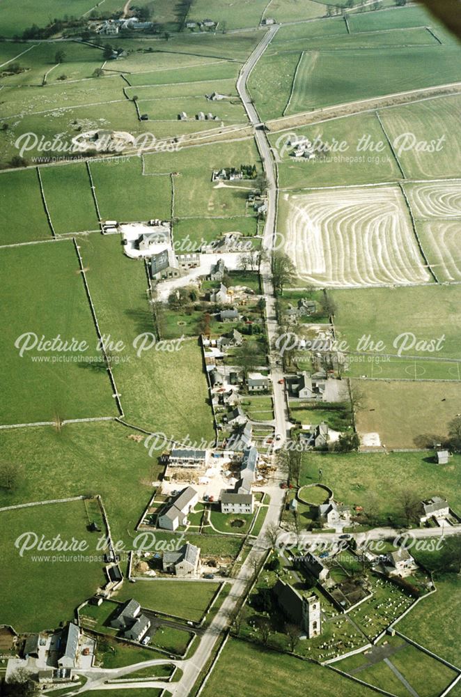 An aerial view of Biggin by Hartington