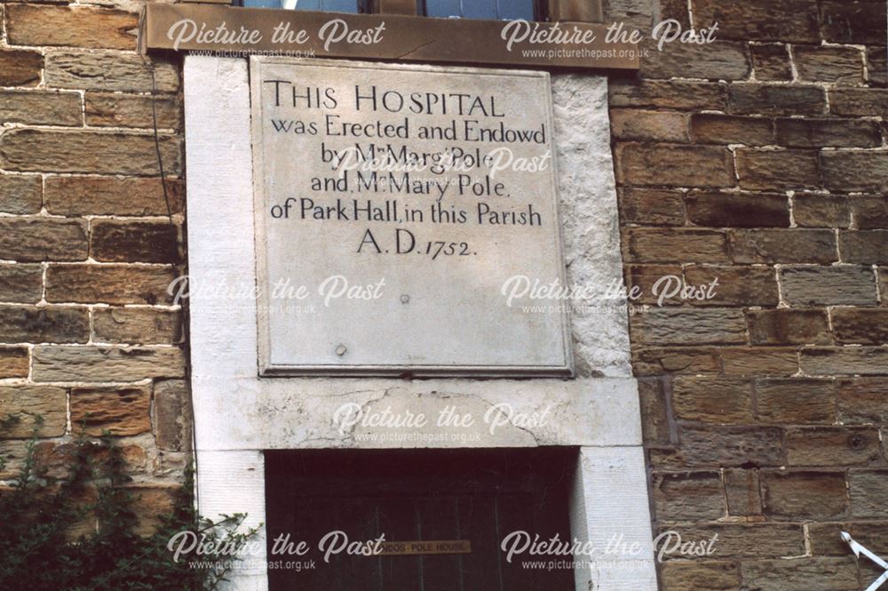 Date stone of former Hospital, Church Street, Barlborough
