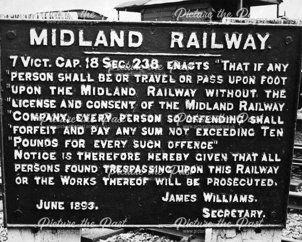 Midland Railway notice