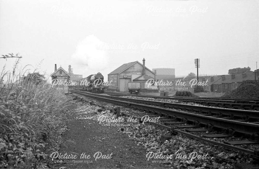 The 'Flying Scotsman' approaching the station