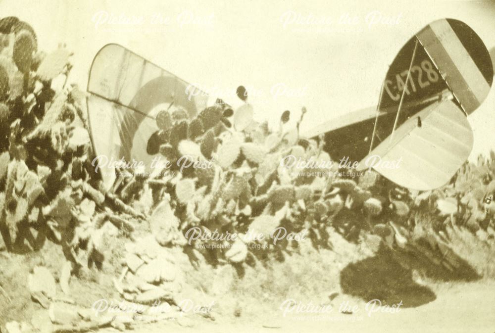 The Tail and Wing as Seen from the Road, Air Crash, Egypt, 1917