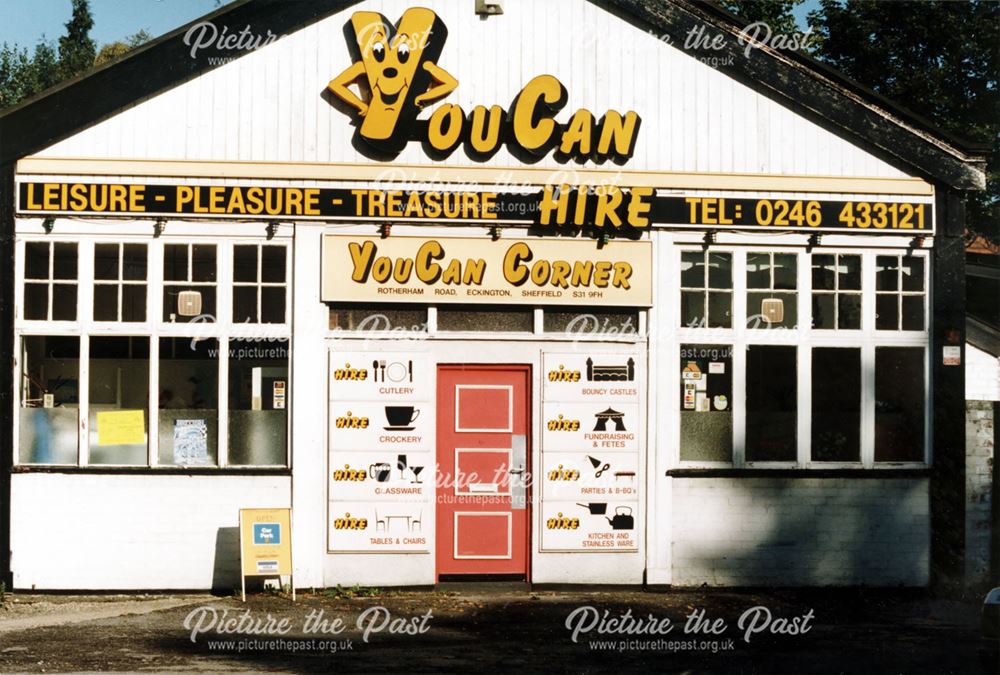 'You Can' Hire Shop, Rotherham Road, Eckington, 1990