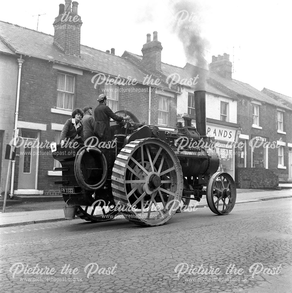 Mr Burr's Traction Engine, Bridge Street, Killamarsh