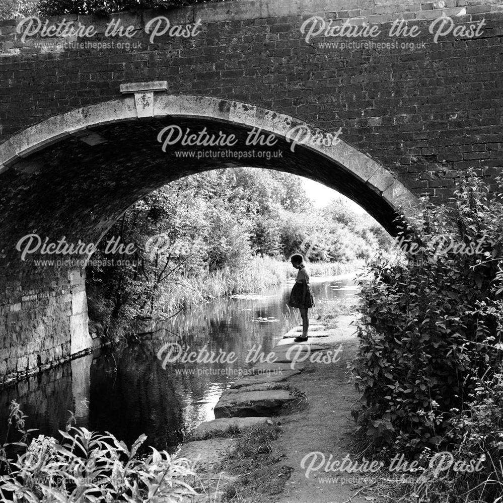 Girl under Chesterfield Canal Bridge, Norwood, Killamarsh
