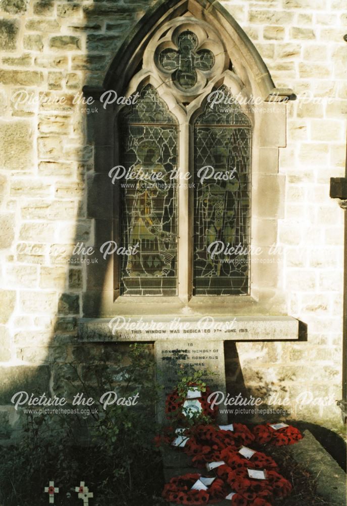 War memorial window - St Giles' Church, Killamarsh