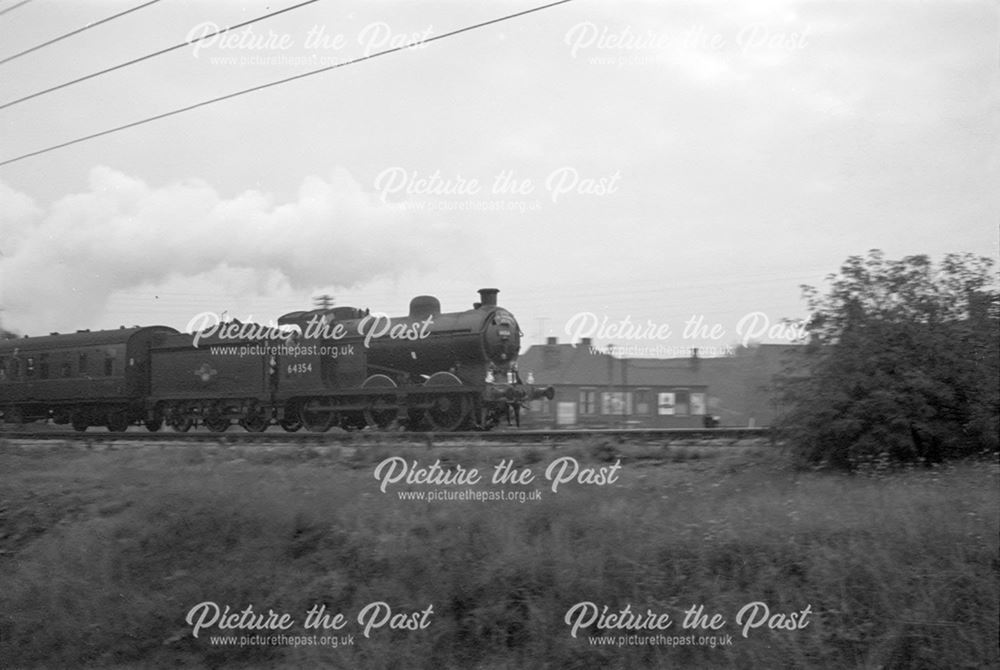 Excursion train pulled by 64354 Robinson 060 at Killamarsh