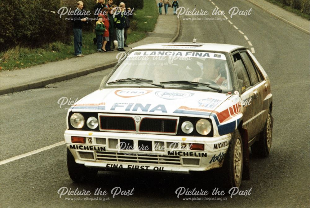 A Lancia in the RAC Rally, Killamarsh