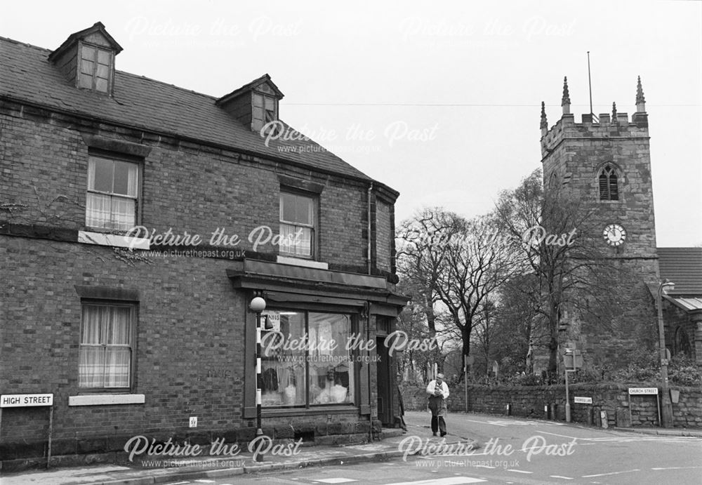 A butcher at the junction near St Michael and All Saints' Church - South Normanton