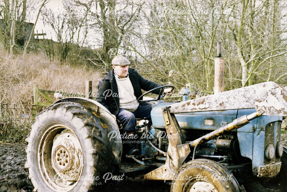 Colin Windle on his tractor