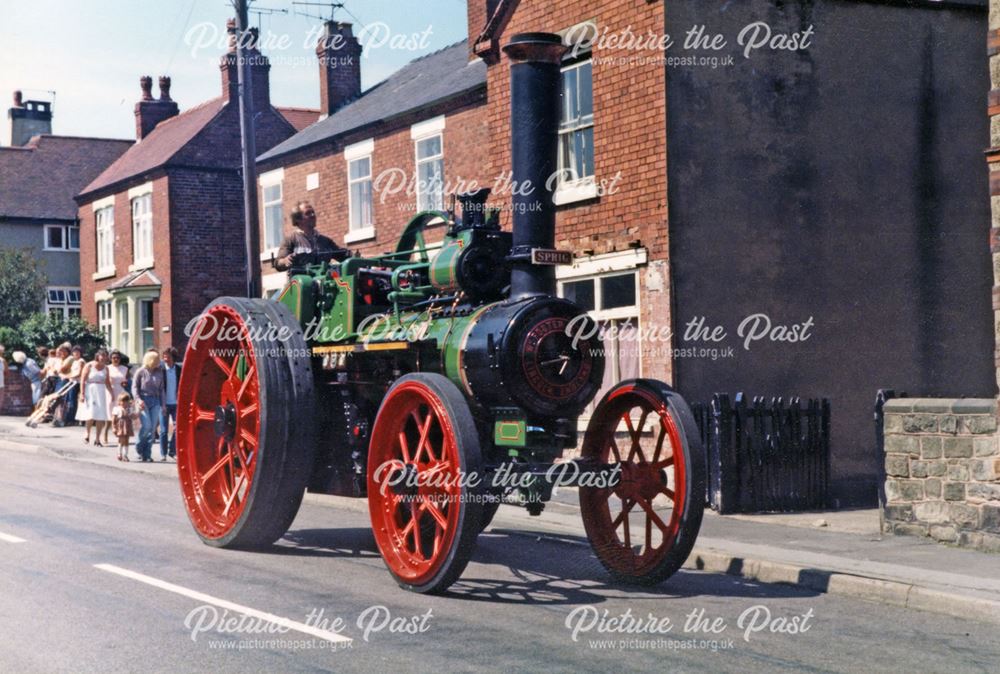 Steam engine in carnival parade