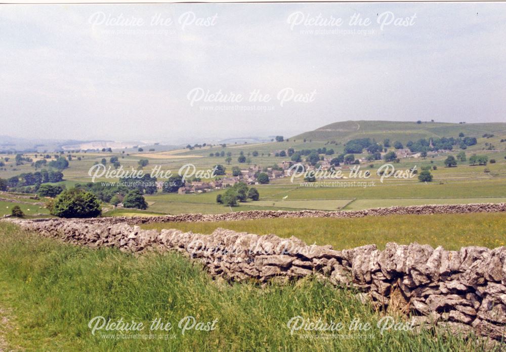 View of village and fields