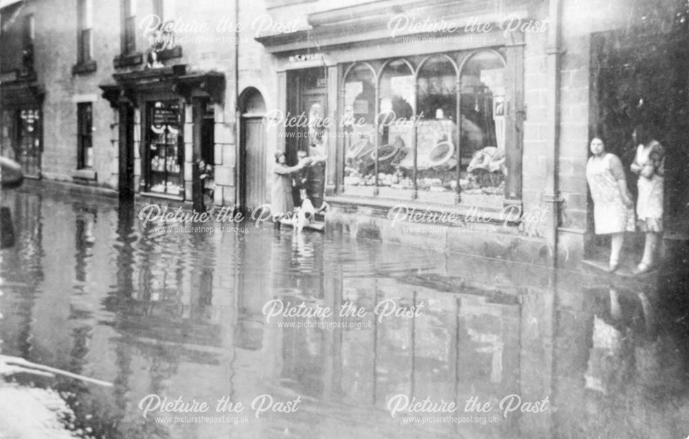 Floods at Matlock Green, Matlock, 1931