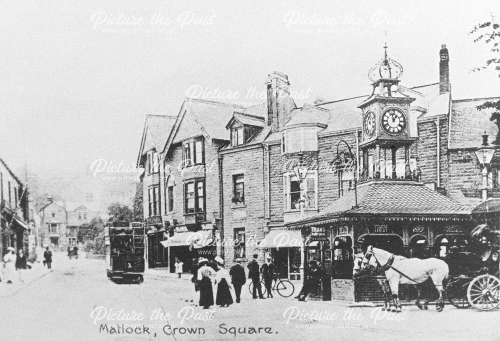 Crown Square, Matlock, c 1900s