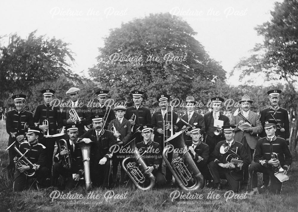 Ashover Band at the first Ashover Show in 1925