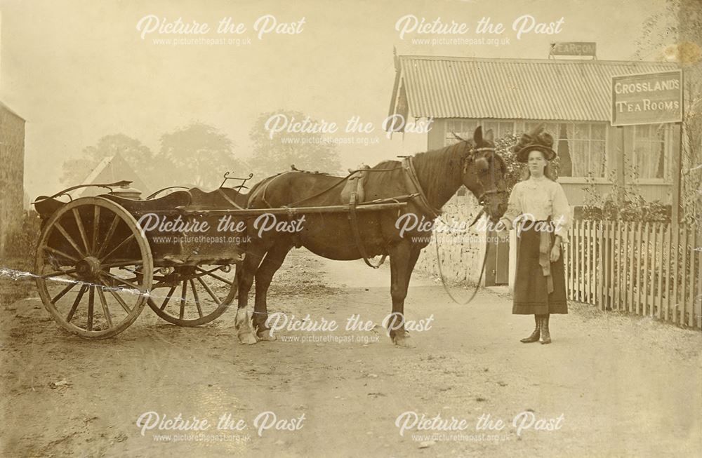 Milk being delivered to Crosslands Tea Rooms.