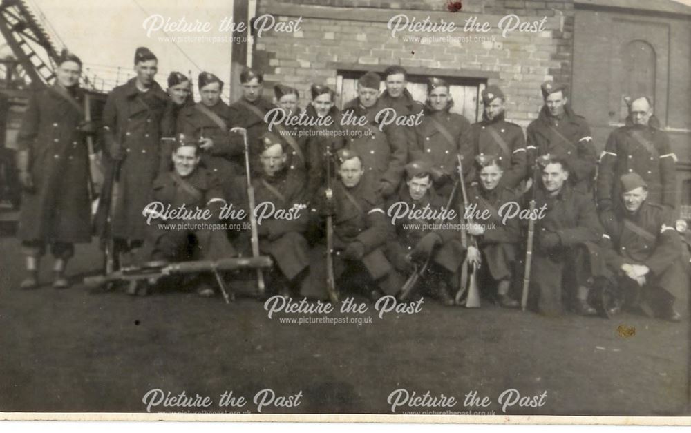 Home Guard at Holmewood Colliery, 1941