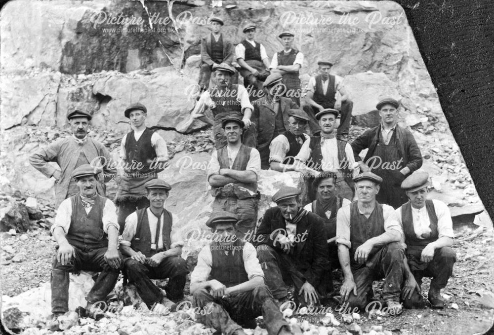 Cawdor Quarry rockmen, Matlock, c 1937?