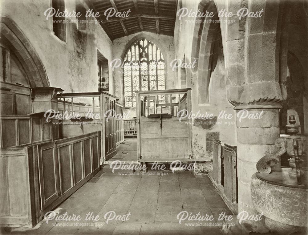 Haddon Hall Chapel interior, late 19th century