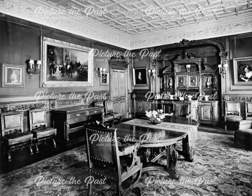 Thornbridge Hall interior, c 1930?