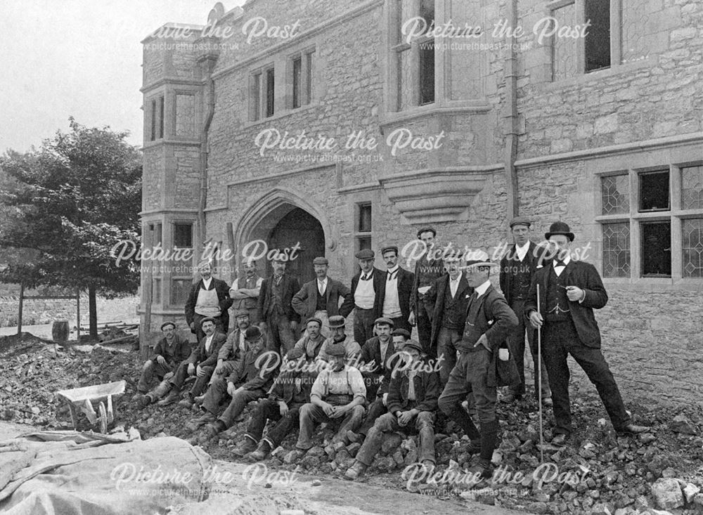 Workmen at Woodlands, Thornbridge Hall