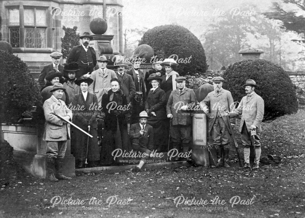 Shooting Party at Thornbridge Hall, Great Longstone, 1911