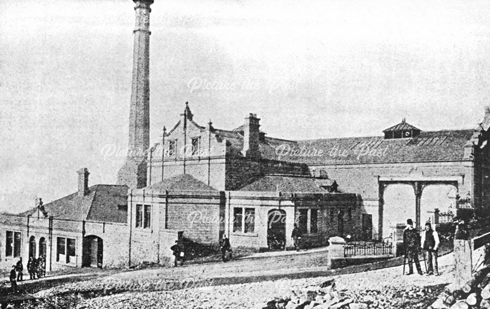 Tram Depot on Rutland Street, Matlock, c 1895