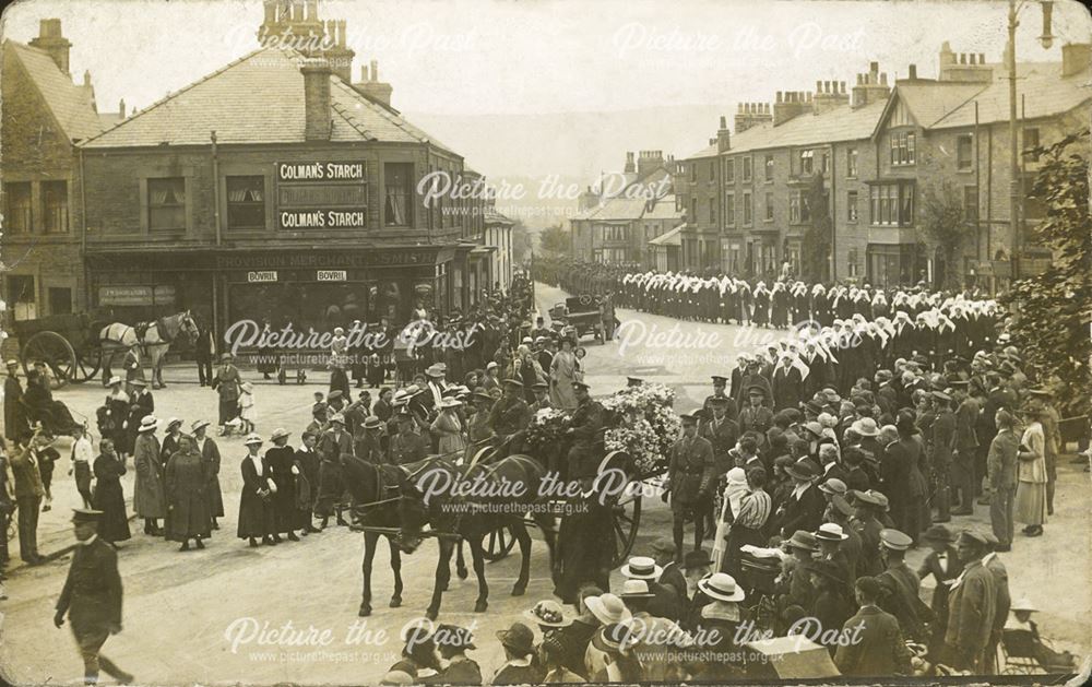 Funeral Procession, Buxton, 1918