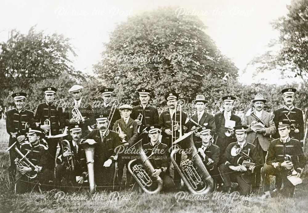 Ashover Band at the first Ashover Show in 1925