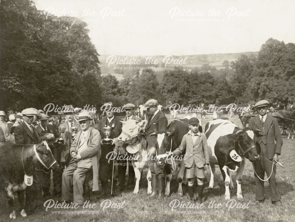 Prize Winners at Ashover Show, 1932