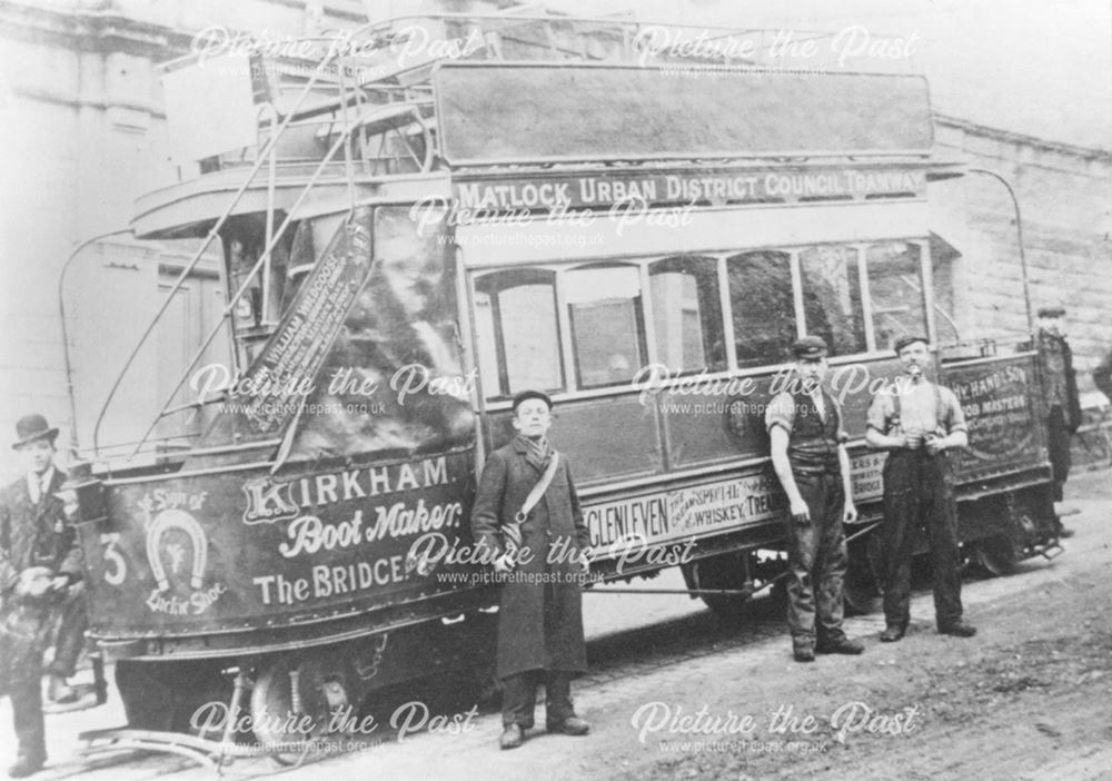 Tram Near Depot, Matlock, 1910