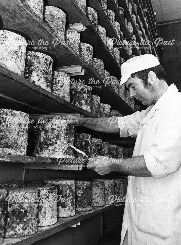 Cheese Making in the Factory, Hartington, 1982