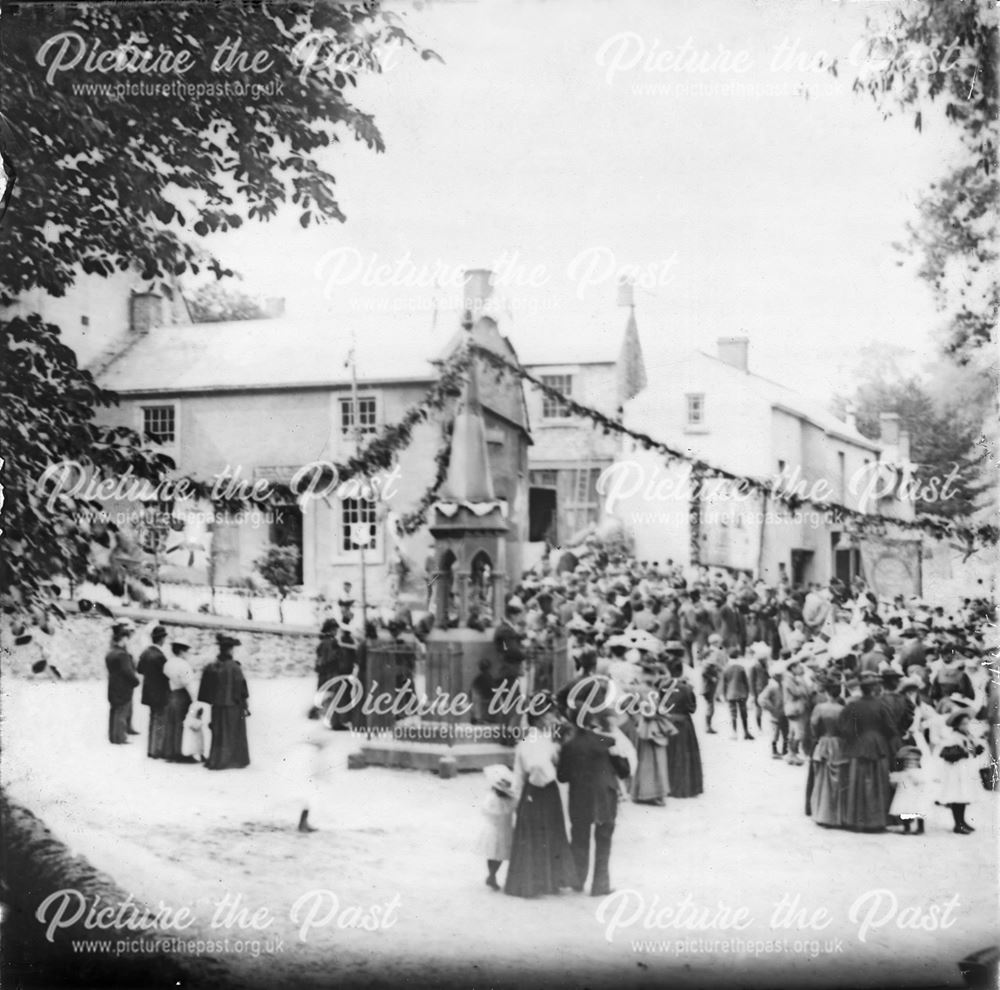 Celebrations at the Fountain, Bonsall, c 1900