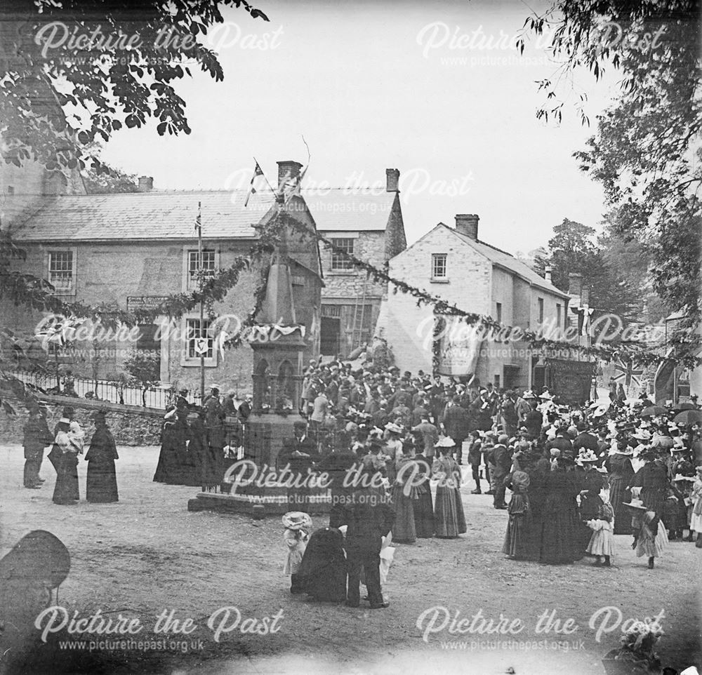 Celebrations at the Fountain, Bonsall, c 1900