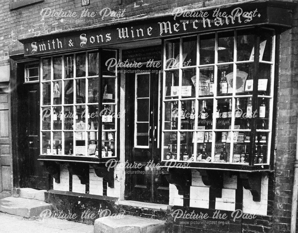 Smith and Sons Wine Merchant, St John Street, Ashbourne, pre 1949