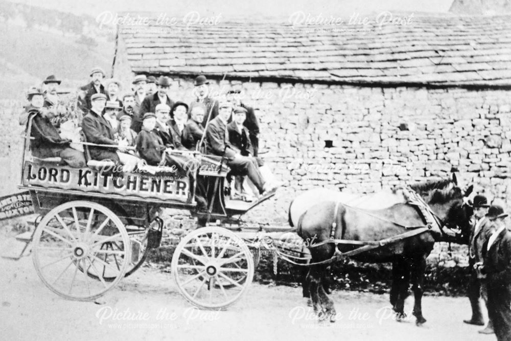 Church Lane Corner, Chelmorton, around time of the First World War.