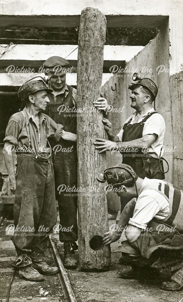 Riber Mine, Starkholmes, Derbyshire, 1954