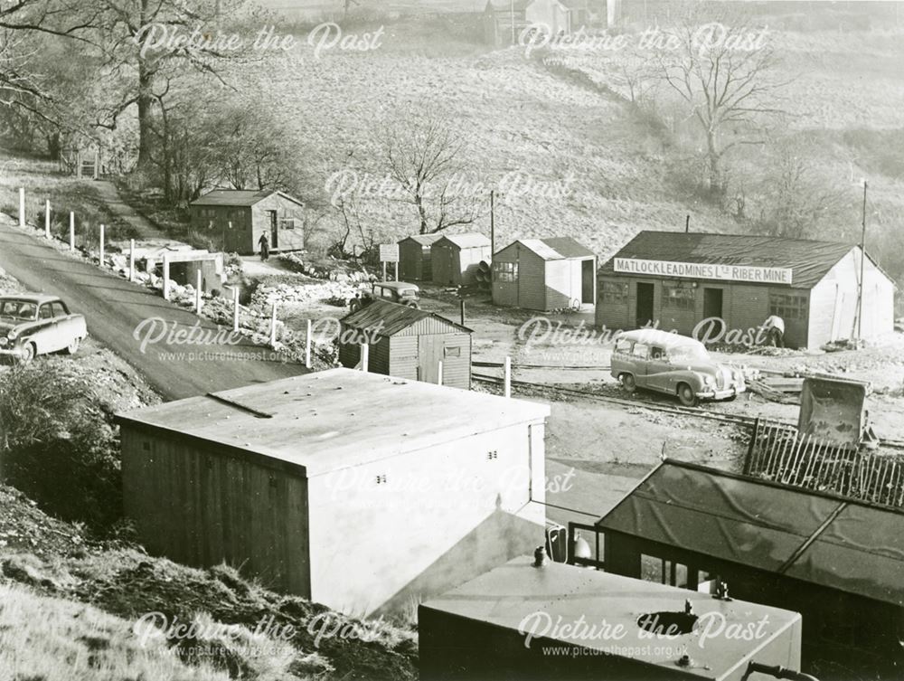 Riber Mine, Starkholmes, Derbyshire, 1953